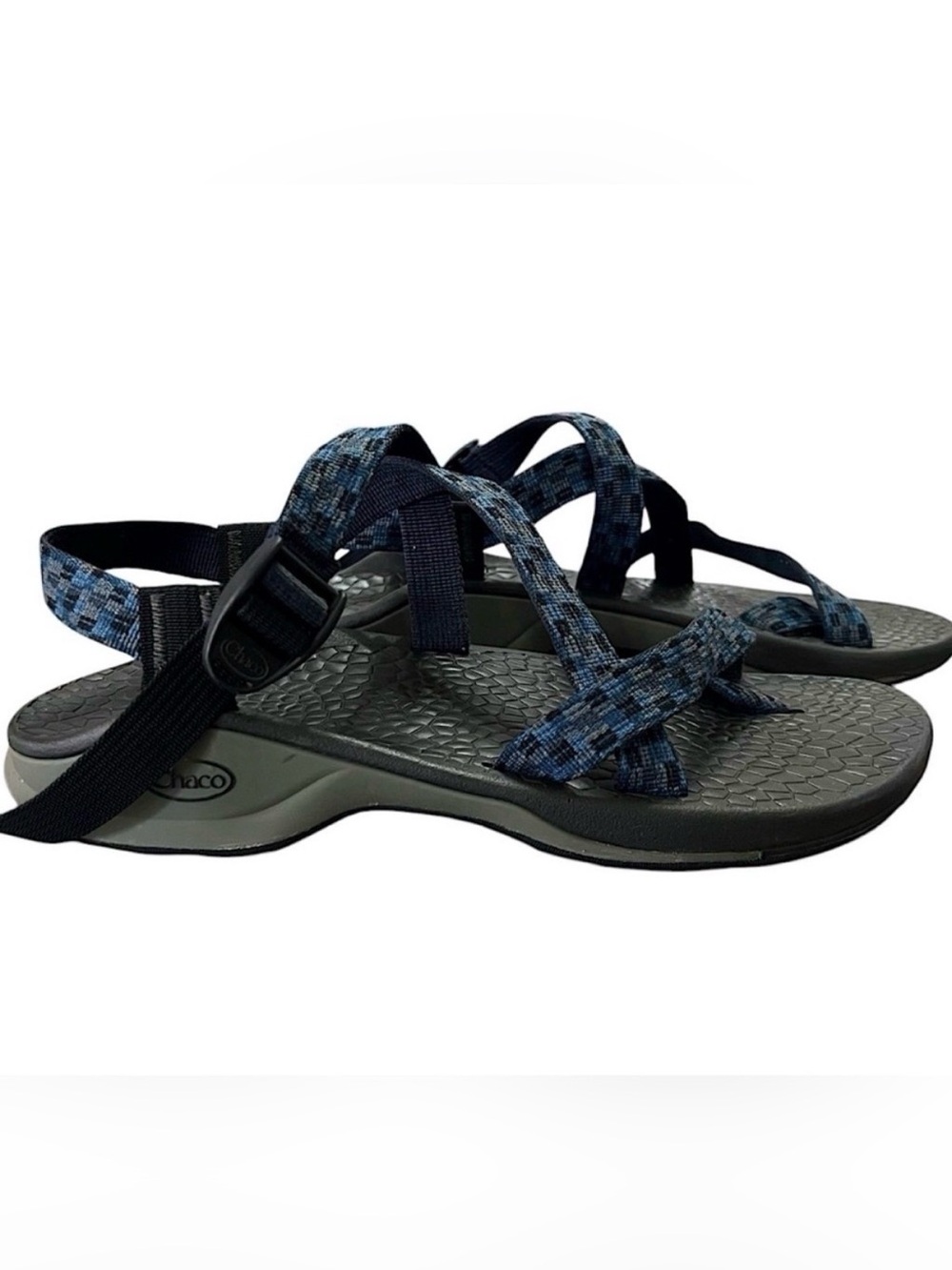 CHACO MEN ZX2 CLASSIC OUTDOOR WATER HIKING SANDAL KAYAKING TOELOOP BLACK BLUE 10